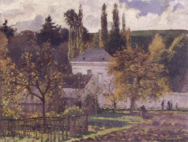 Camille Pissarro Villa at L-Hermitage,Pontoise oil painting image